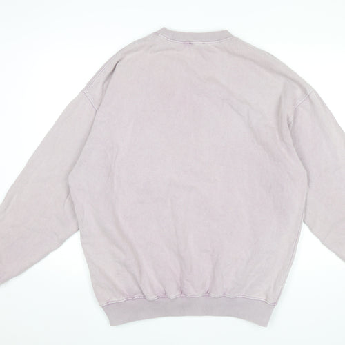 Reclaimed Vintage Men's Purple Medium Pullover Sweatshirt Crew Neck