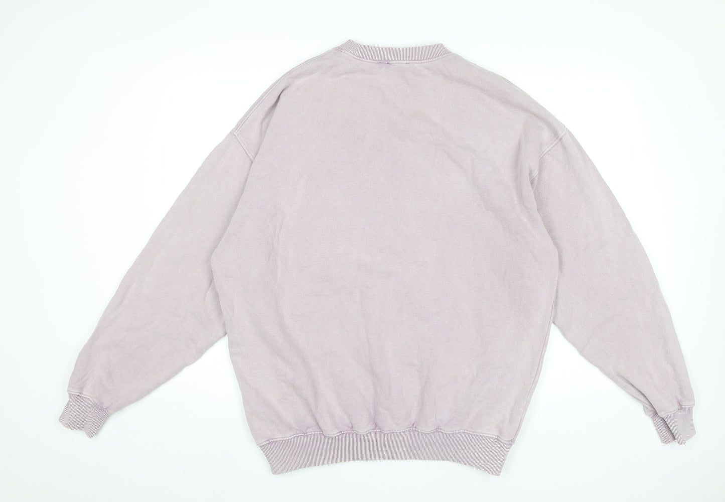 Reclaimed Vintage Men's Purple Medium Pullover Sweatshirt Crew Neck