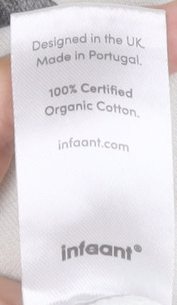 Infaant Girls White Cotton Graphic Pullover Sweatshirt 9-10Y