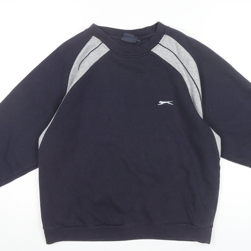 Slazenger Men’s Black Sweatshirt M Pullover Crew Neck Long Sleeve