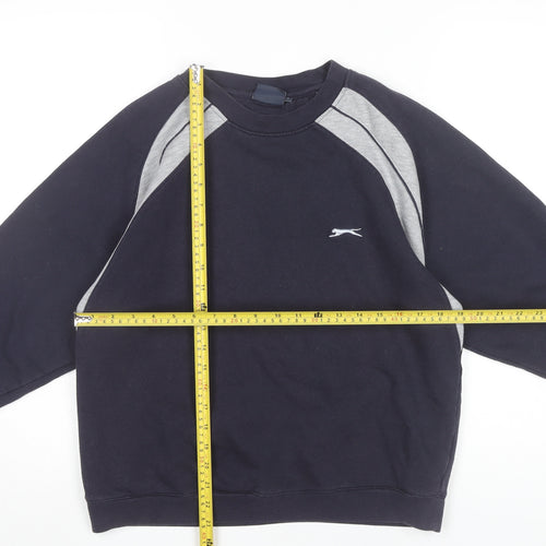 Slazenger Men’s Black Sweatshirt M Pullover Crew Neck Long Sleeve