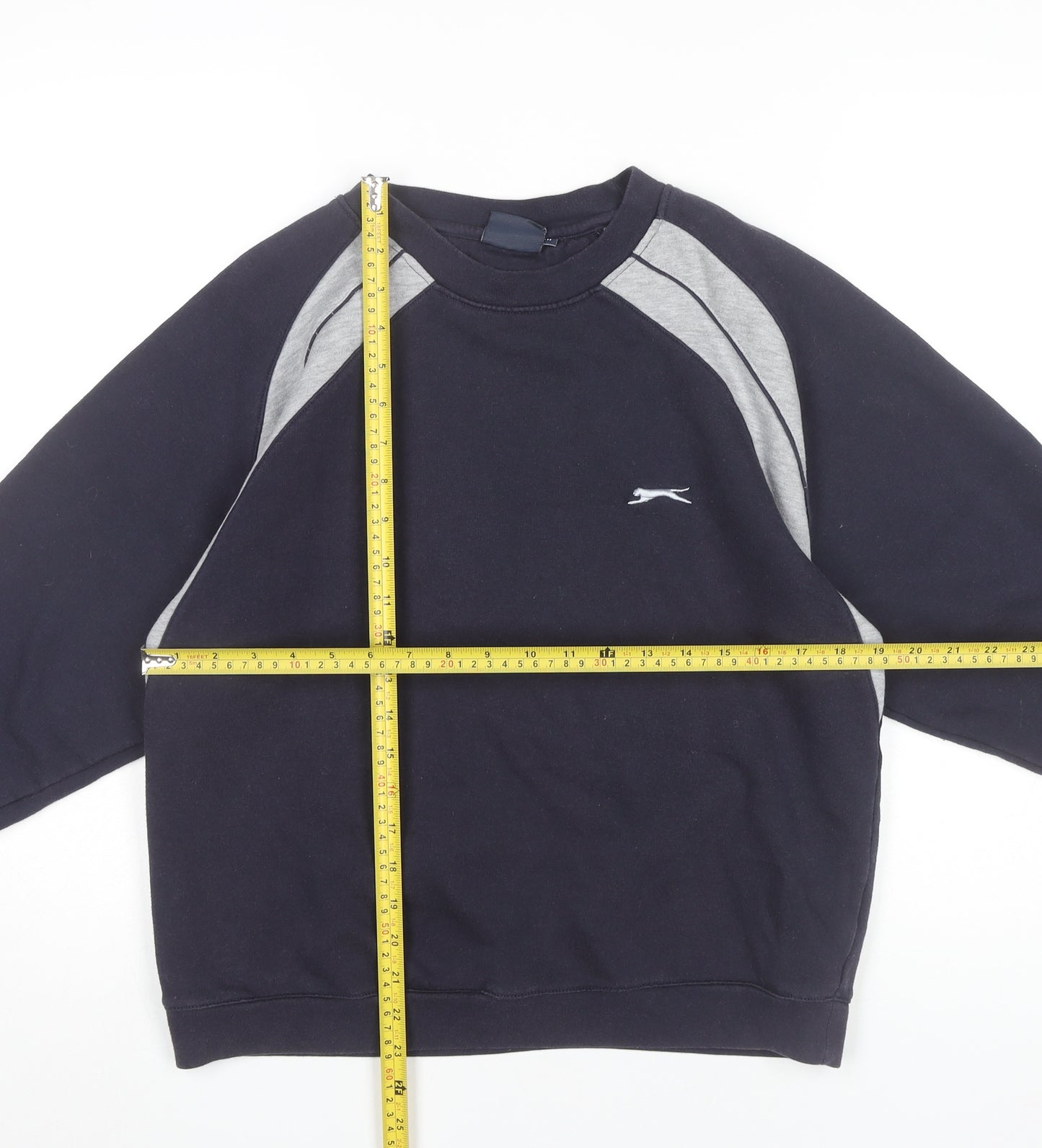 Slazenger Men’s Black Sweatshirt M Pullover Crew Neck Long Sleeve