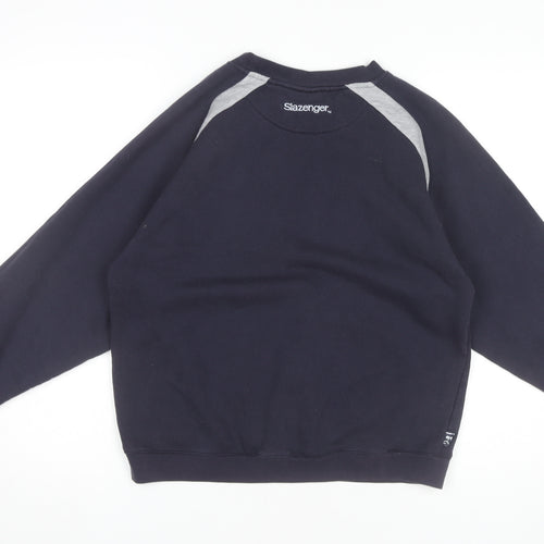 Slazenger Men’s Black Sweatshirt M Pullover Crew Neck Long Sleeve
