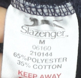 Slazenger Men’s Black Sweatshirt M Pullover Crew Neck Long Sleeve