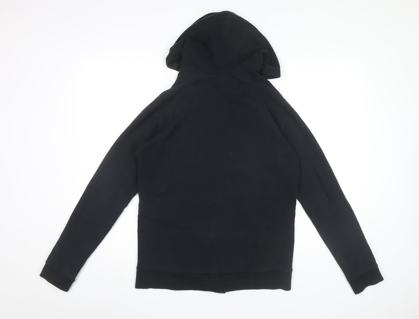 Next Women Black Full Zip Hoodie UK 10 Cotton Blend