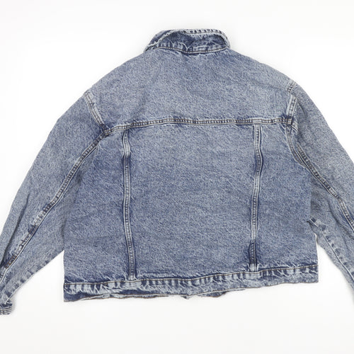 Primark Women’s Blue Denim Jacket XL Casual Buttoned Pocket