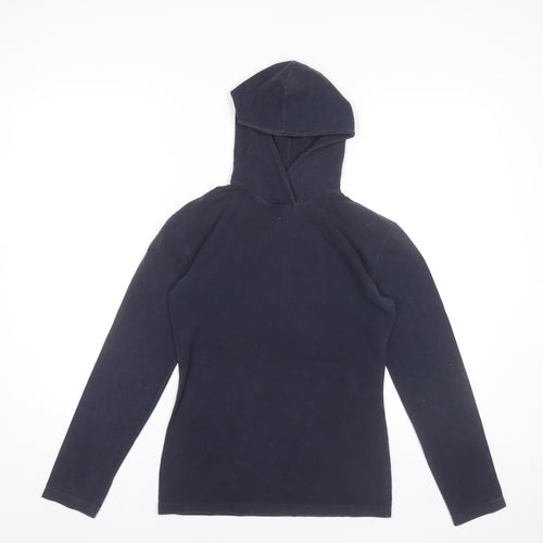 Joseph Women’s Blue Pullover Hoodie Size M Cotton Long Sleeve