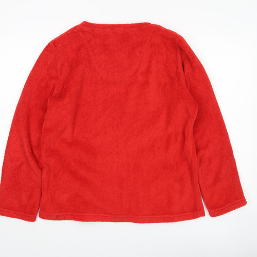 Disney Women’s Red Dalmatian Fleece Pyjama Top Size 10-12