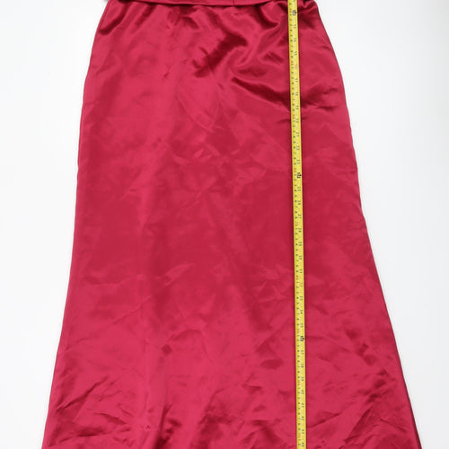 Dessy Collection Women’s Red Strapless Maxi Dress UK 12