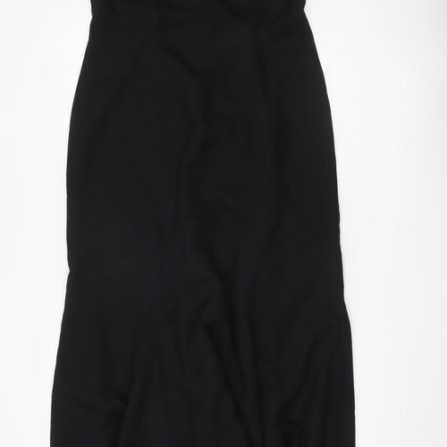 Kris Marcelli Womens Black Size 10 Long Sheath Formal Dress