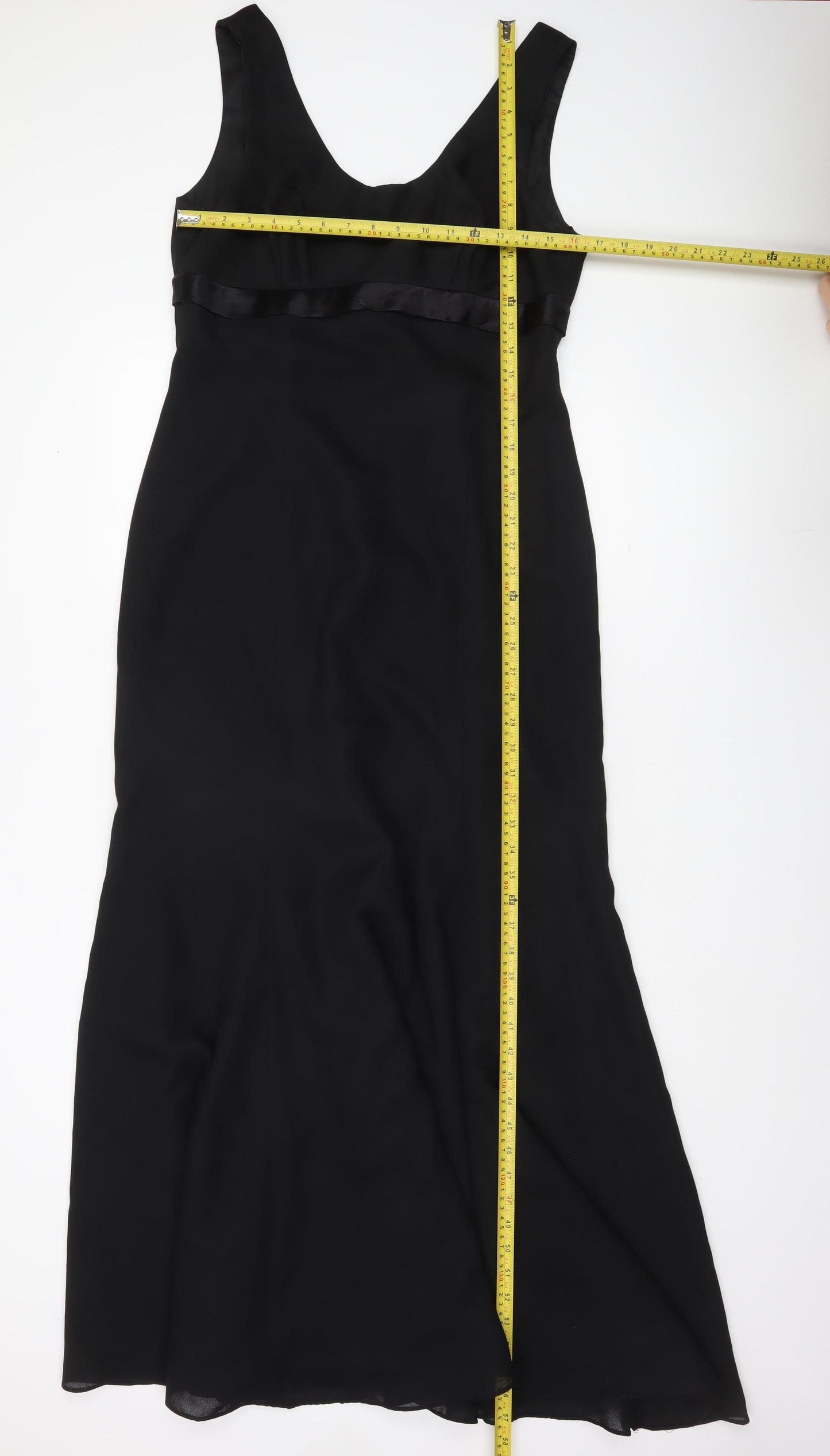 Kris Marcelli Womens Black Size 10 Long Sheath Formal Dress