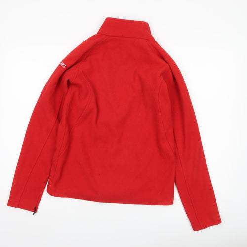 Regatta Boys Red Fleece Full Zip Jacket Size 14 Years Outdoor Hiking