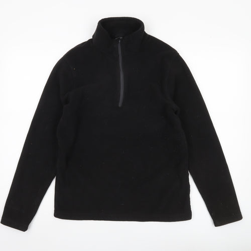 Regatta Men’s Black Medium Fleece Sweatshirt 1/4 Zip Pullover