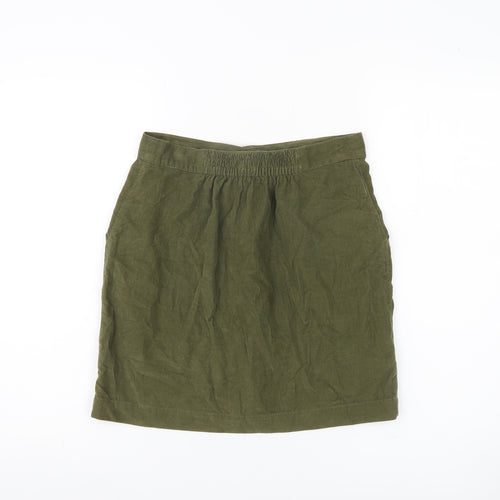BDG Women’s Green Corduroy Button Skirt S Short Casual