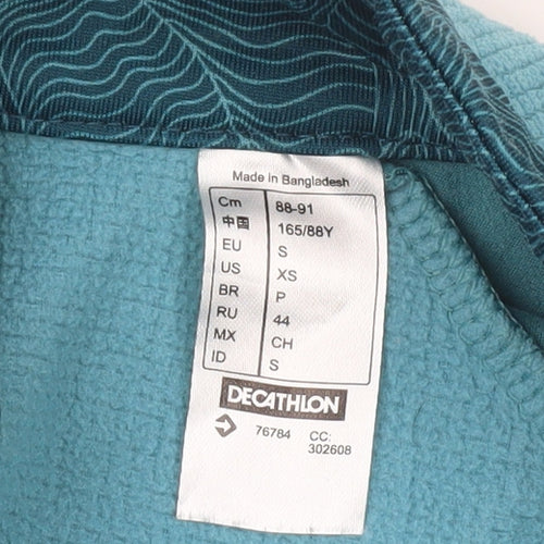 Quechua Womens Blue Lightweight Full Zip Jacket Size S