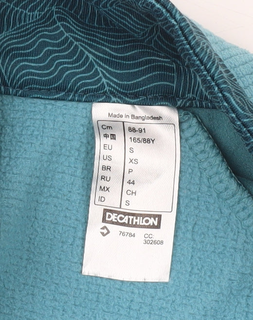 Quechua Womens Blue Lightweight Full Zip Jacket Size S