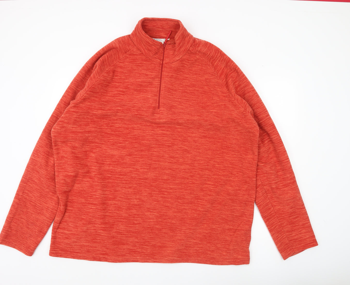 Mountain Warehouse Mens Red XL 1/2 Zip Pullover Fleece Sweatshirt