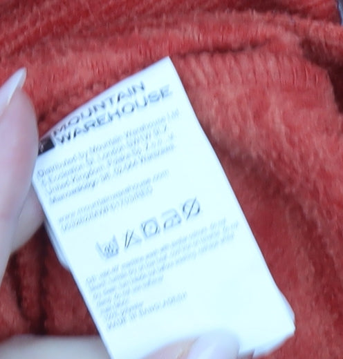 Mountain Warehouse Mens Red XL 1/2 Zip Pullover Fleece Sweatshirt