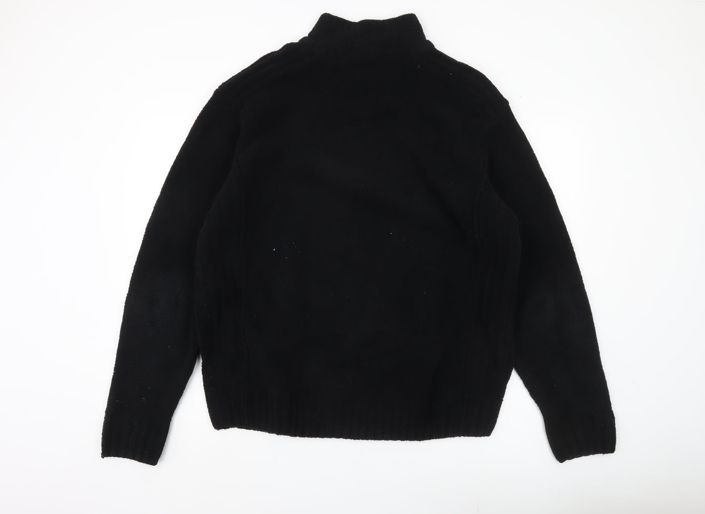 Next Men’s Black XL Fleece 1/4 Zip Pullover Sweatshirt