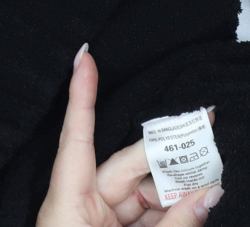 Next Men’s Black XL Fleece 1/4 Zip Pullover Sweatshirt