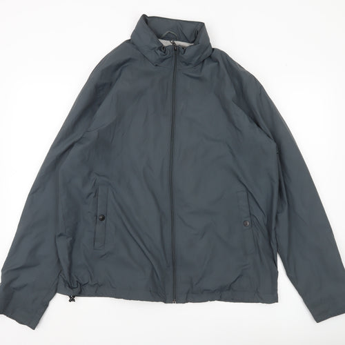 Marks and Spencer Men’s Blue Basic Jacket L Regular Fit Full Zip