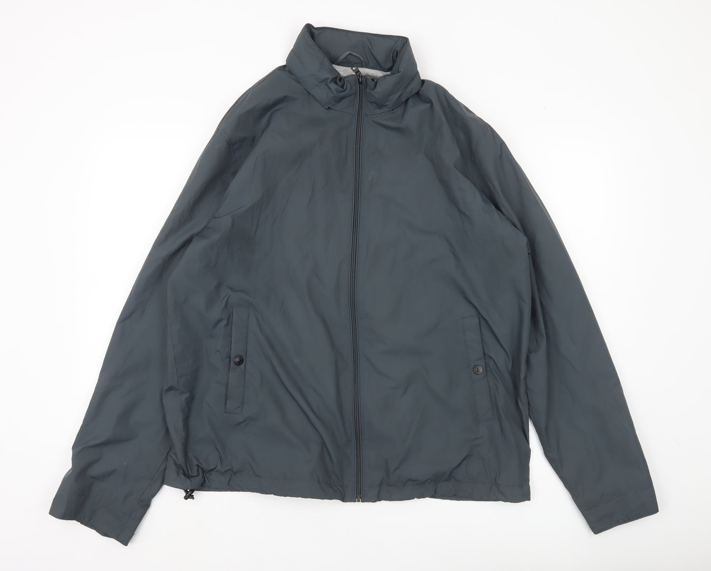 Marks and Spencer Men’s Blue Basic Jacket L Regular Fit Full Zip