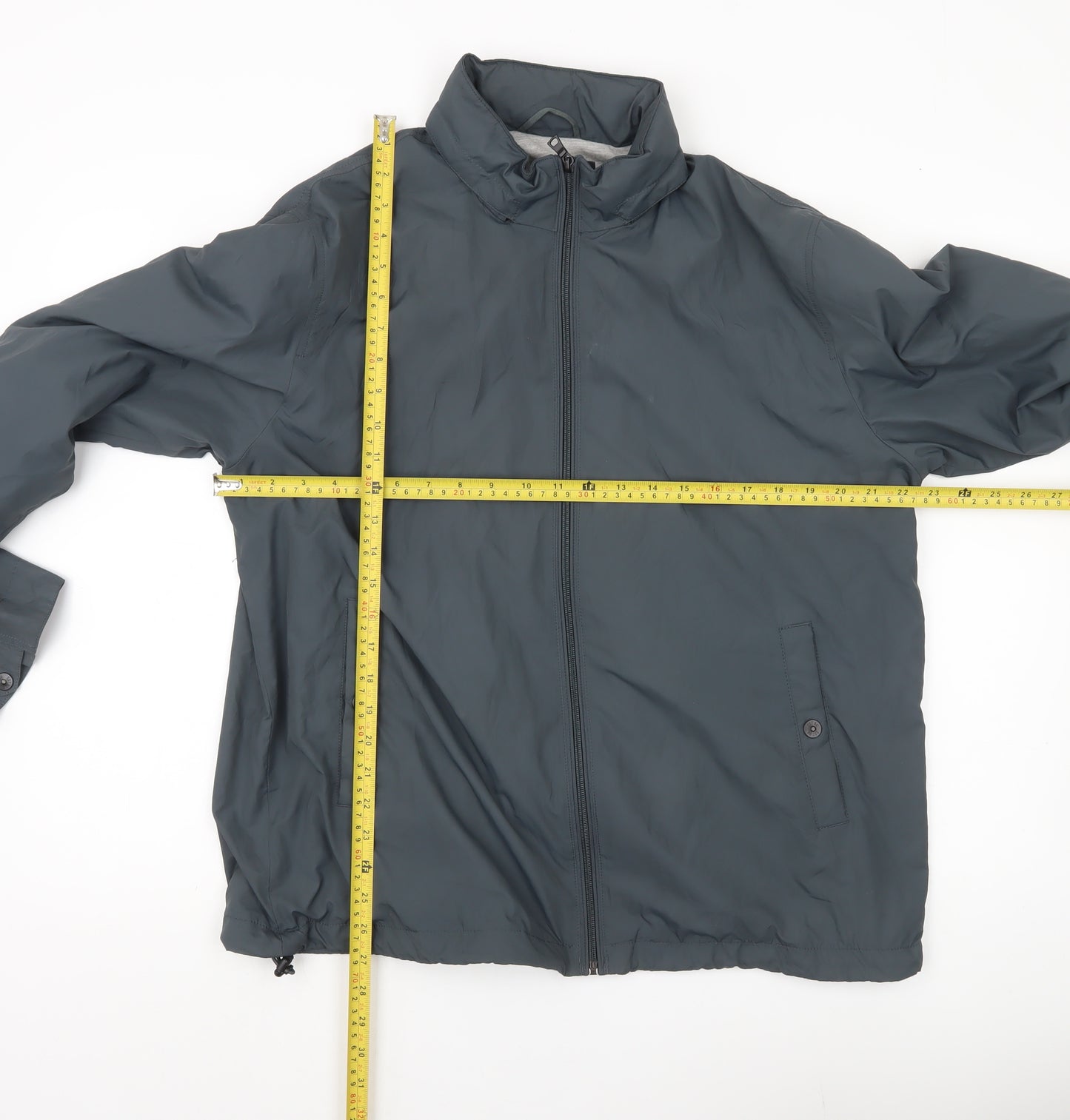 Marks and Spencer Men’s Blue Basic Jacket L Regular Fit Full Zip