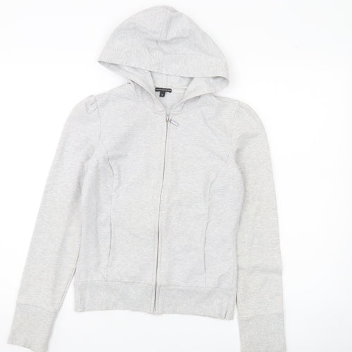 Marks and Spencer Womens Grey Full Zip Hoodie Size 10 Regular