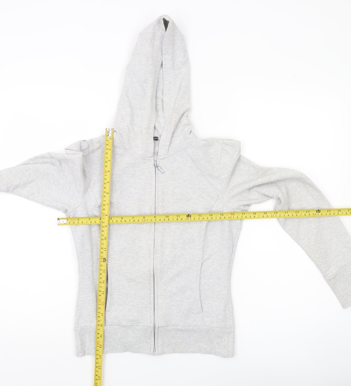 Marks and Spencer Womens Grey Full Zip Hoodie Size 10 Regular