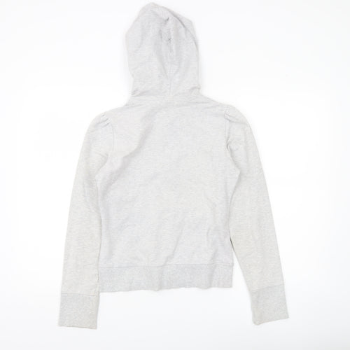 Marks and Spencer Womens Grey Full Zip Hoodie Size 10 Regular