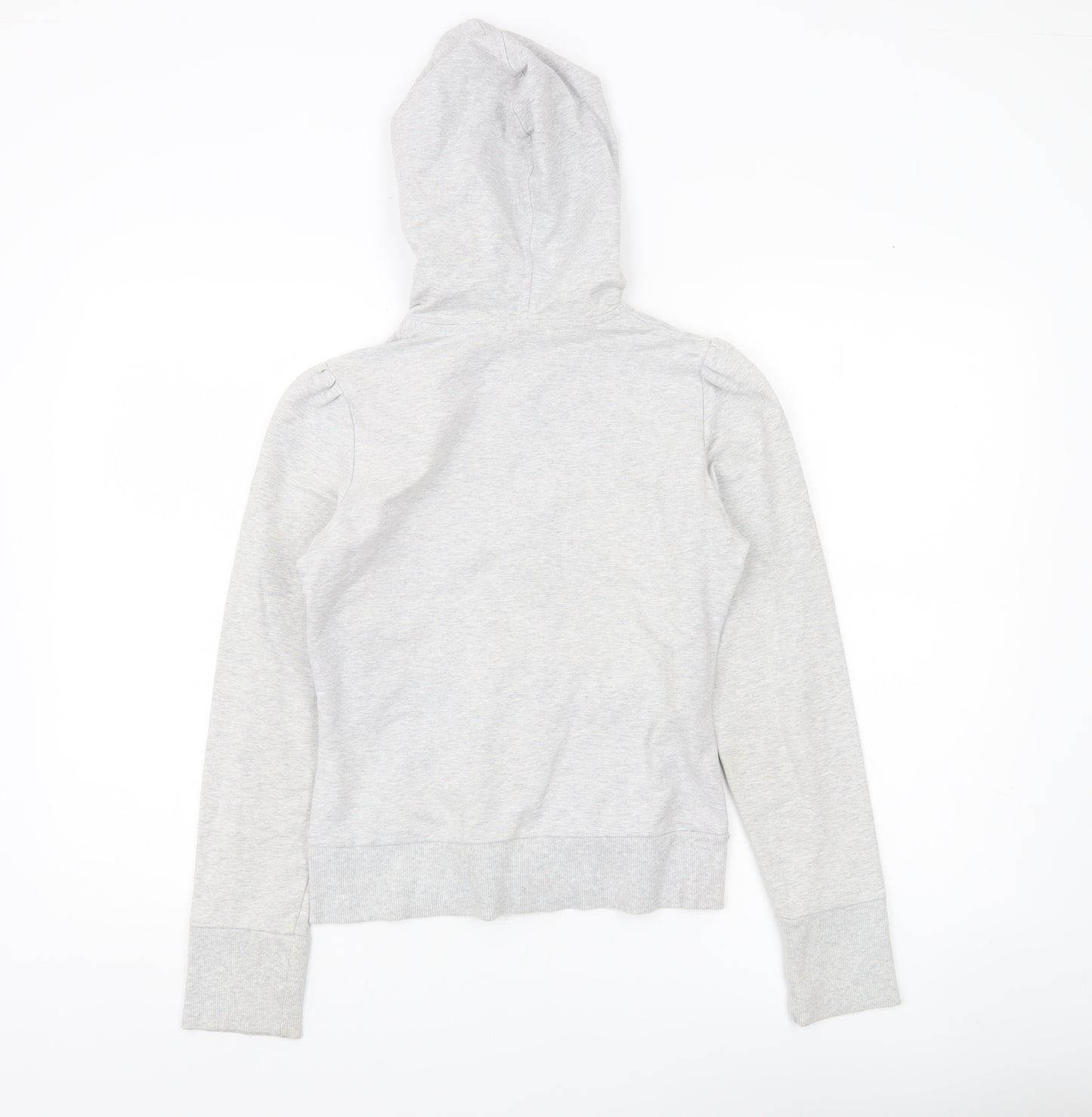 Marks and Spencer Womens Grey Full Zip Hoodie Size 10 Regular