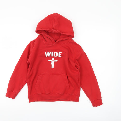Kukri Boys Red Pullover Hoodie 7-8 Years Rugby Sports Casual