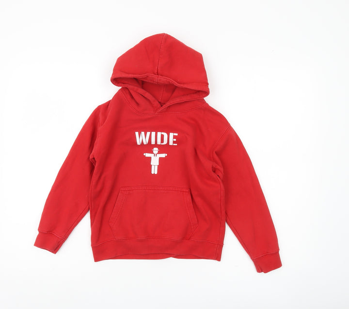 Kukri Boys Red Pullover Hoodie 7-8 Years Rugby Sports Casual