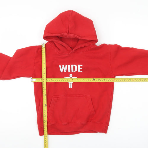 Kukri Boys Red Pullover Hoodie 7-8 Years Rugby Sports Casual