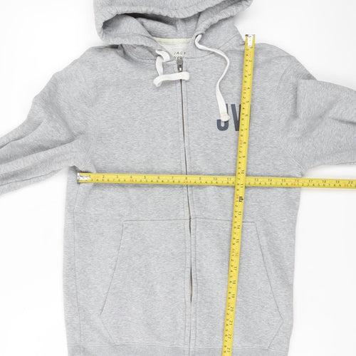 Jack Wills Men's Grey XS Full Zip Hoodie University Style