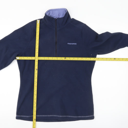Craghoppers Women's Blue Fleece Sweatshirt UK10 Regular Fit Outdoor