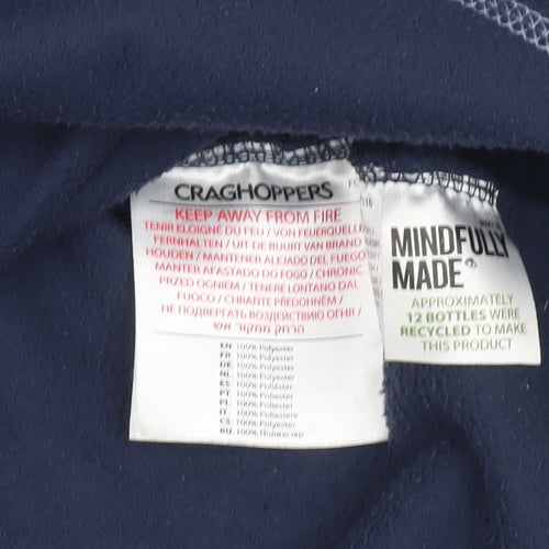 Craghoppers Women's Blue Fleece Sweatshirt UK10 Regular Fit Outdoor