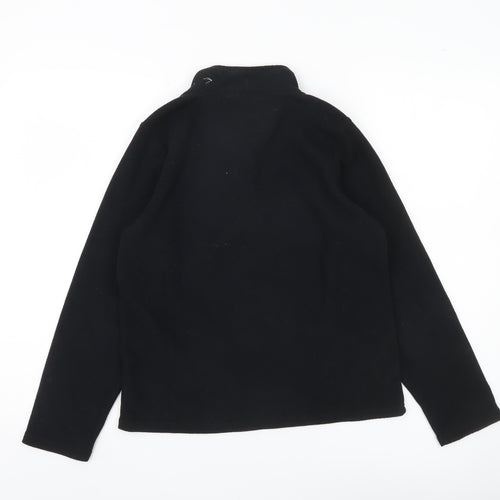 Peter Storm Boys Black Fleece 1/4 Zip Sweatshirt 11-12 Years Outdoor