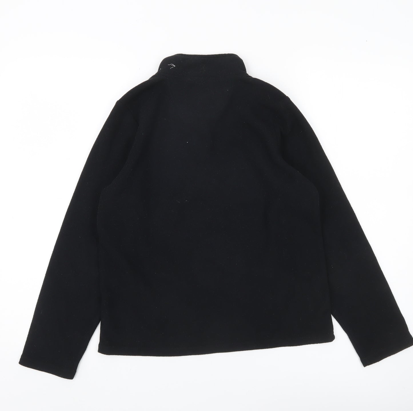 Peter Storm Boys Black Fleece 1/4 Zip Sweatshirt 11-12 Years Outdoor
