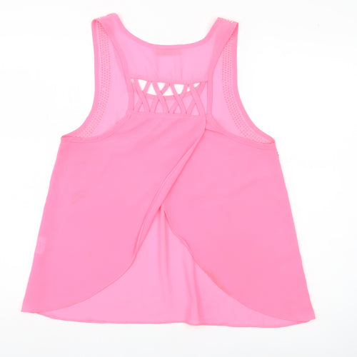 Eve Seduire Womens Pink Sleeveless Tank Top Size S Polyester Studded Detail