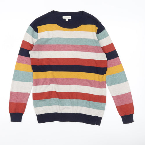 Monsoon Womens Multicoloured Striped Pullover Jumper S