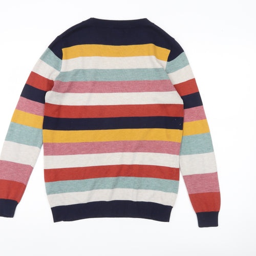 Monsoon Womens Multicoloured Striped Pullover Jumper S