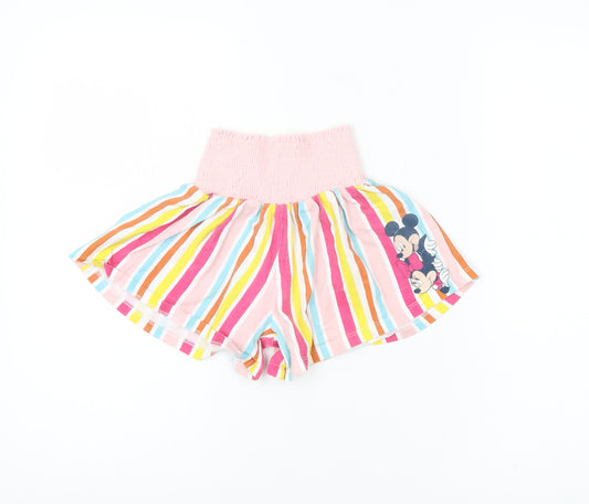 Disney Girls Minnie Mouse Multicoloured Paperbag Shorts Age 8 Years