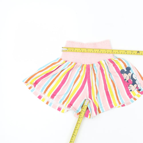 Disney Girls Minnie Mouse Multicoloured Paperbag Shorts Age 8 Years