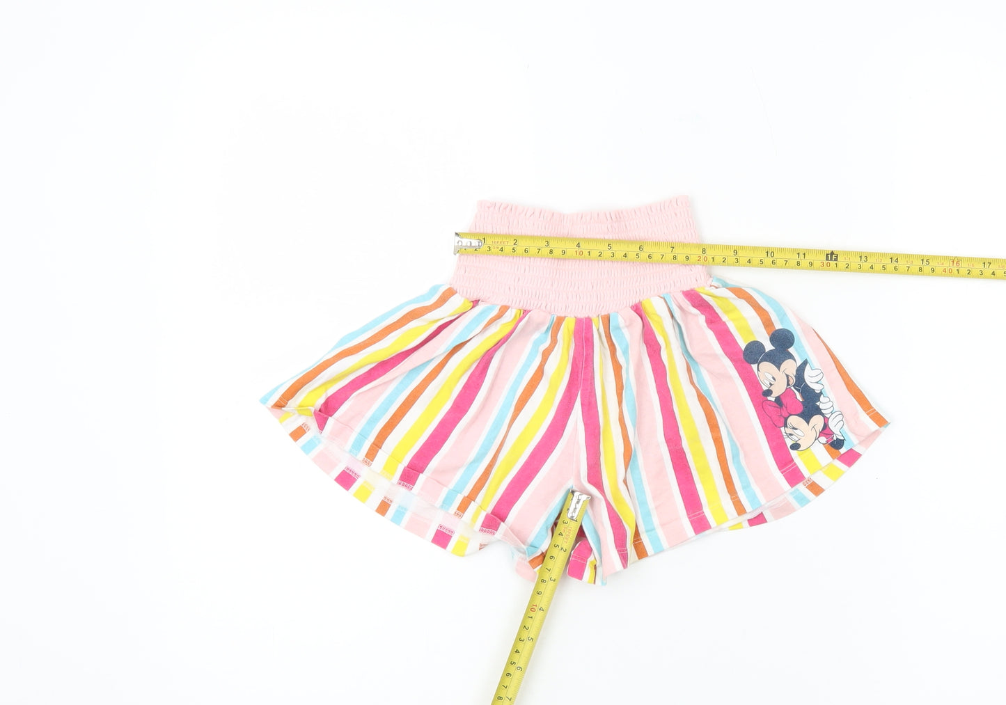 Disney Girls Minnie Mouse Multicoloured Paperbag Shorts Age 8 Years