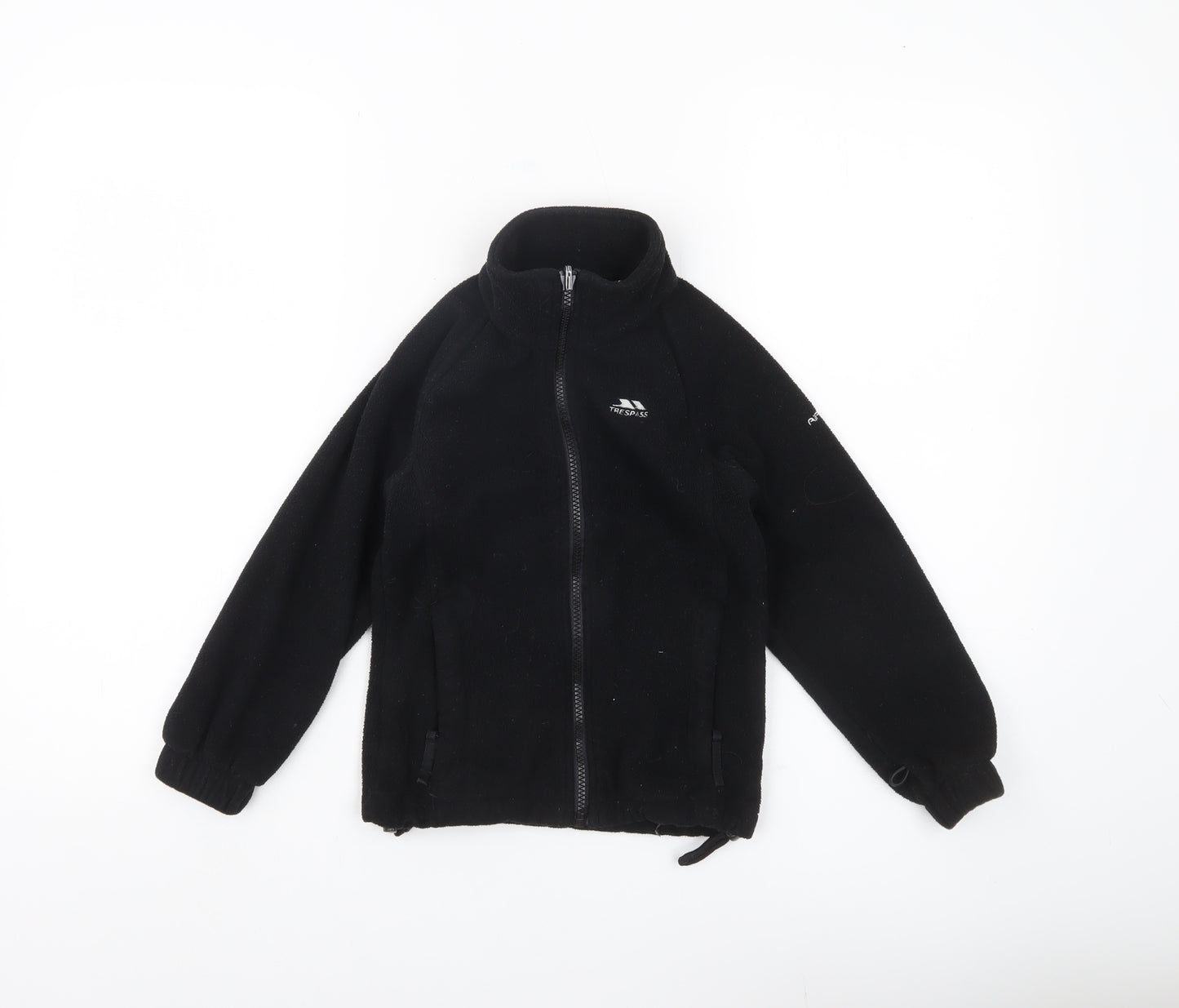Trespass Boys Black Fleece Full Zip Basic Jacket 5-6 Years