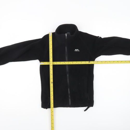 Trespass Boys Black Fleece Full Zip Basic Jacket 5-6 Years