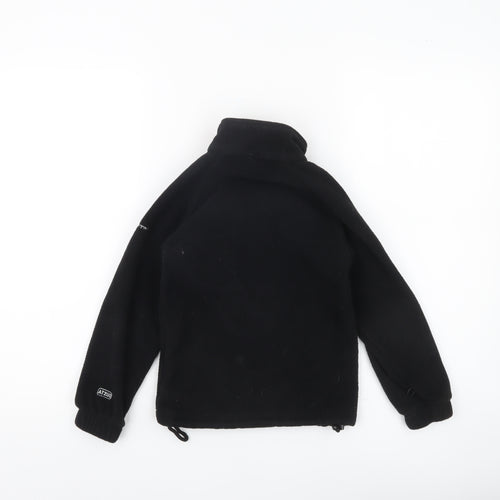 Trespass Boys Black Fleece Full Zip Basic Jacket 5-6 Years