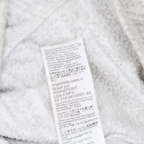 Decathlon Women’s Beige Fleece Sweatshirt L 1/4 Zip Pullover Outdoor