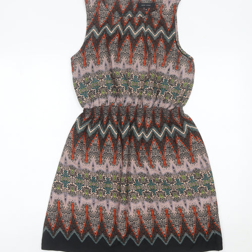 New Look Women’s Multicoloured Geometric Shift Dress Size 10
